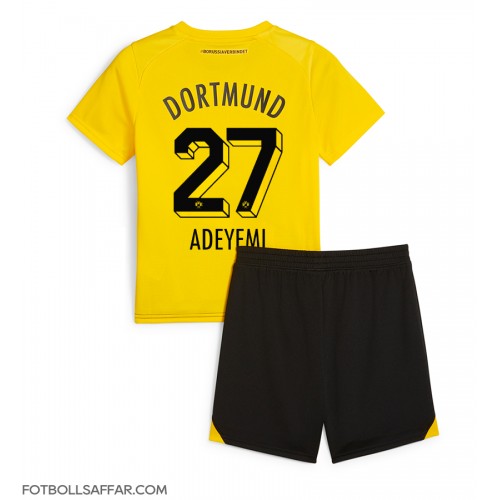 Borussia Dortmund Karim Adeyemi #27 Hemmadräkt Barn 2023-24 Kortärmad (+ Korta byxor)